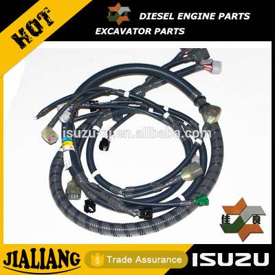 6WG1 Isuzu Used Hitachi Excavator Engine Fuel Injector Wire Wiring Harness 1826413381